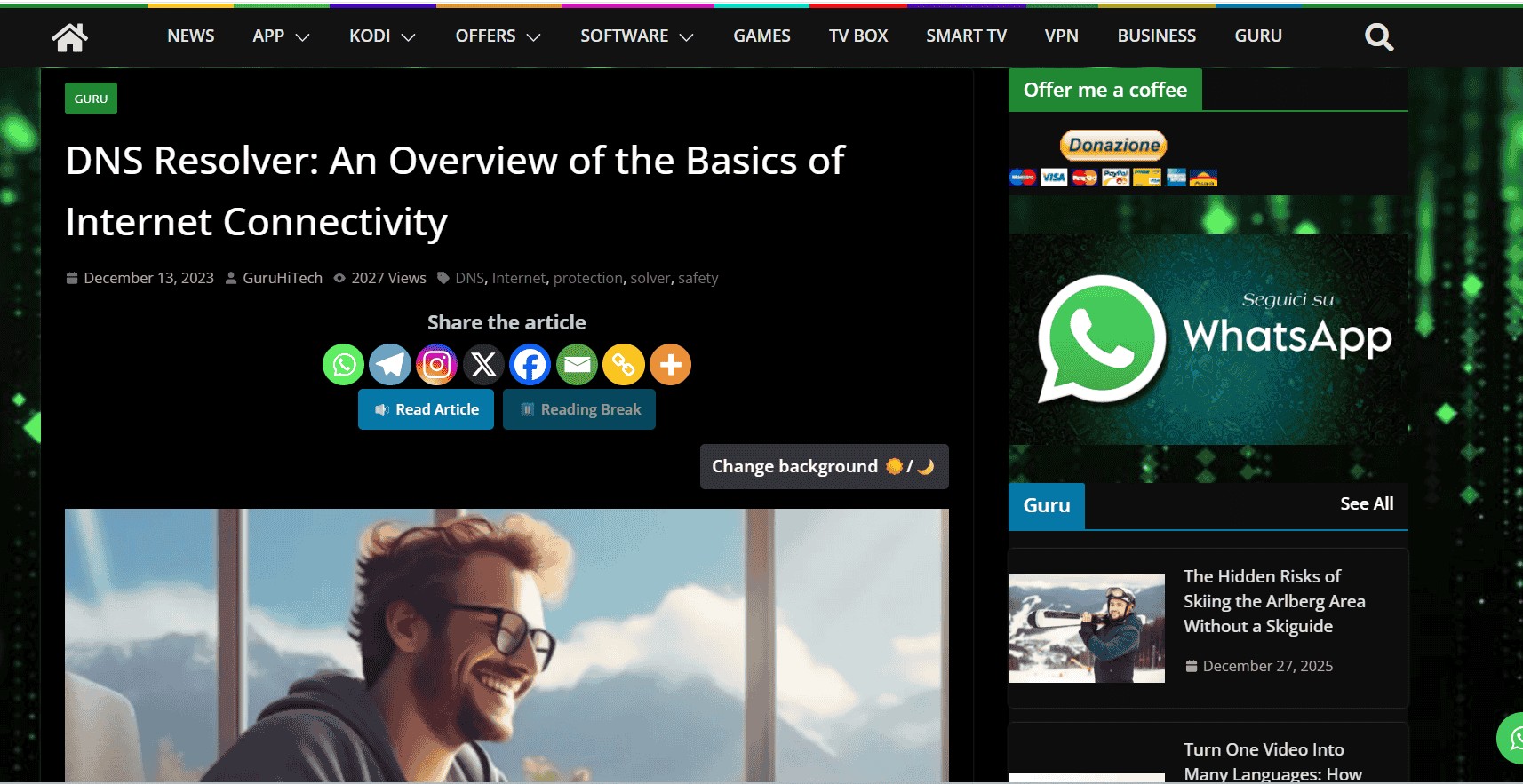 Guest post example: DNS Resolver: An Overview of the Basics of Internet Connectivity published on guruhitech.com - Technology guest posting service with dofollow backlink and editorial placement