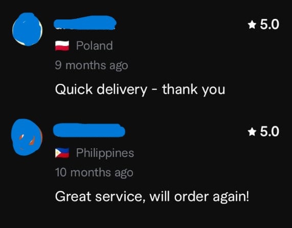 Fiverr client reviews