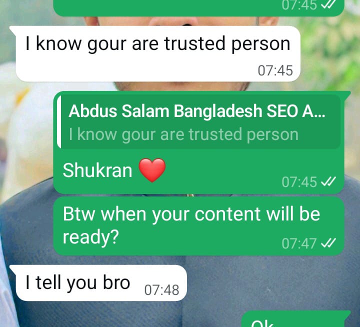 WhatsApp client review from Bangladesh
